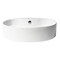 Alfi Brand ALFI brand ABC910 White 22" Oval Above Mount Ceramic Sink with Faucet Hole ABC910 - alternate 10